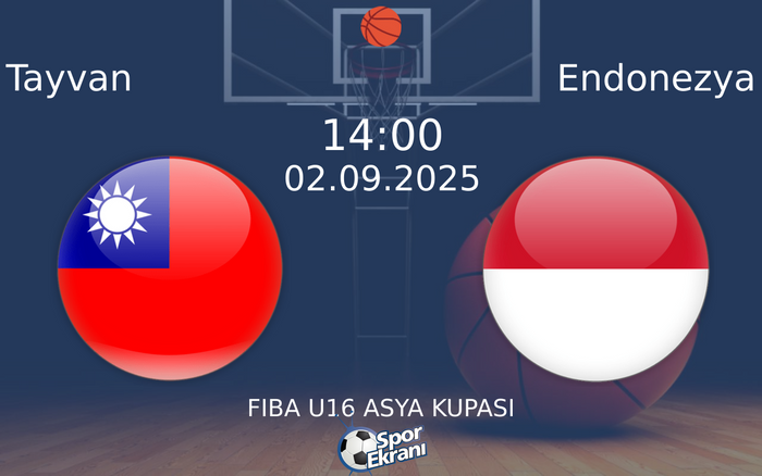 02 Eylül 2025 Tayvan vs Endonezya maçı Hangi Kanalda Saat Kaçta Yayınlanacak? 02 Eylül 2025 Tayvan vs Endonezya maçı Hangi Kanalda Saat Kaçta Yayınlanacak?