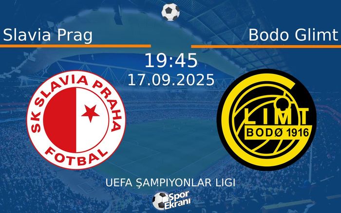 17 Eylül 2025 Slavia Prag vs Bodo Glimt maçı Hangi Kanalda Saat Kaçta Yayınlanacak? 17 Eylül 2025 Slavia Prag vs Bodo Glimt maçı Hangi Kanalda Saat Kaçta Yayınlanacak?