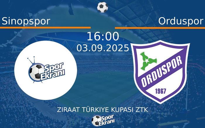 03 Eylül 2025 Sinopspor vs Orduspor maçı Hangi Kanalda Saat Kaçta Yayınlanacak? 03 Eylül 2025 Sinopspor vs Orduspor maçı Hangi Kanalda Saat Kaçta Yayınlanacak?