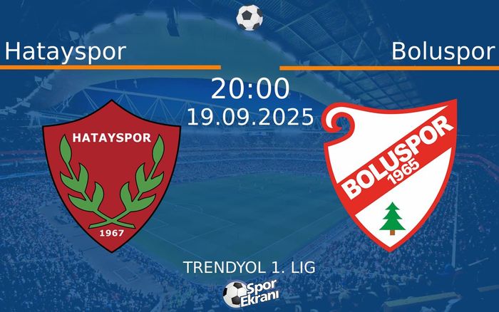 19 Eylül 2025 Hatayspor vs Boluspor maçı Hangi Kanalda Saat Kaçta Yayınlanacak? 19 Eylül 2025 Hatayspor vs Boluspor maçı Hangi Kanalda Saat Kaçta Yayınlanacak?