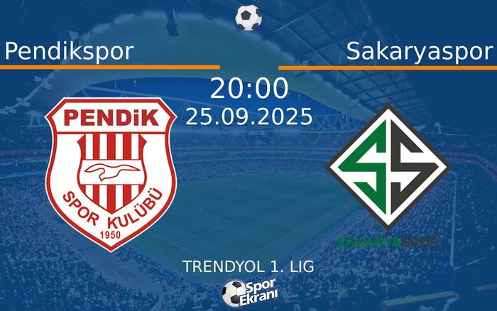 25 Eylül 2025 Pendikspor vs Sakaryaspor maçı Hangi Kanalda Saat Kaçta Yayınlanacak?