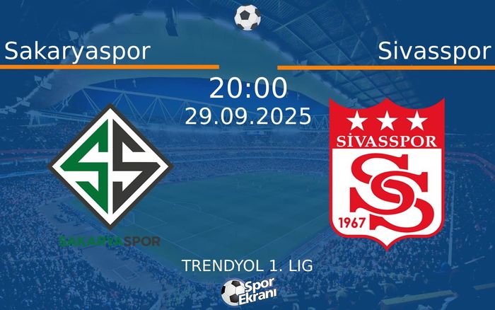 29 Eylül 2025 Sakaryaspor vs Sivasspor maçı Hangi Kanalda Saat Kaçta Yayınlanacak? 29 Eylül 2025 Sakaryaspor vs Sivasspor maçı Hangi Kanalda Saat Kaçta Yayınlanacak?