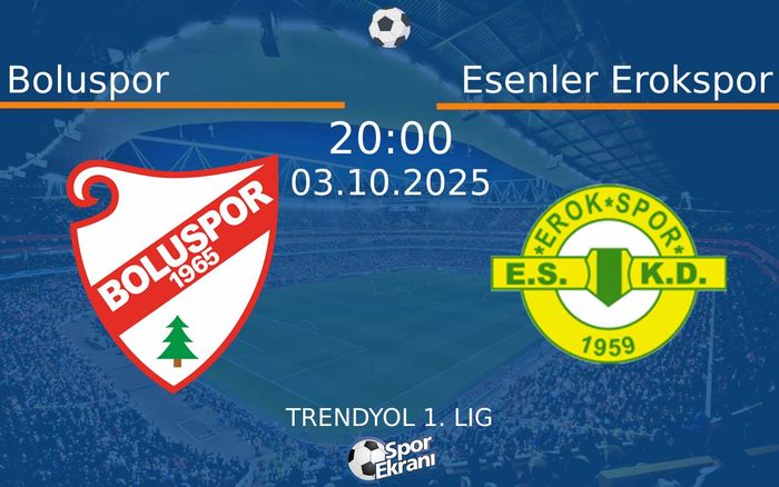 03 Ekim 2025 Boluspor vs Esenler Erokspor maçı Hangi Kanalda Saat Kaçta Yayınlanacak? 03 Ekim 2025 Boluspor vs Esenler Erokspor maçı Hangi Kanalda Saat Kaçta Yayınlanacak?