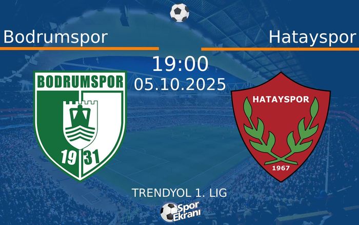 05 Ekim 2025 Bodrumspor vs Hatayspor maçı Hangi Kanalda Saat Kaçta Yayınlanacak?