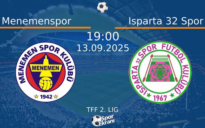 13 Eylül 2025 Menemenspor vs Isparta 32 Spor maçı Hangi Kanalda Saat Kaçta Yayınlanacak? 13 Eylül 2025 Menemenspor vs Isparta 32 Spor maçı Hangi Kanalda Saat Kaçta Yayınlanacak?