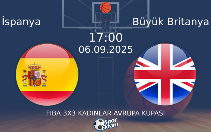 06 Eylül 2025 İspanya vs Büyük Britanya maçı Hangi Kanalda Saat Kaçta Yayınlanacak? 06 Eylül 2025 İspanya vs Büyük Britanya maçı Hangi Kanalda Saat Kaçta Yayınlanacak?