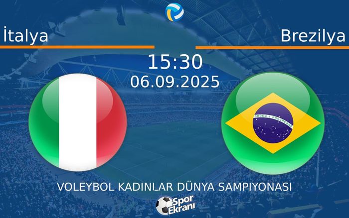 06 Eylül 2025 İtalya vs Brezilya maçı Hangi Kanalda Saat Kaçta Yayınlanacak? 06 Eylül 2025 İtalya vs Brezilya maçı Hangi Kanalda Saat Kaçta Yayınlanacak?