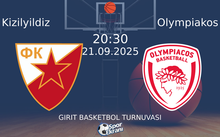 21 Eylül 2025 Kizilyildiz vs Olympiakos maçı Hangi Kanalda Saat Kaçta Yayınlanacak? 21 Eylül 2025 Kizilyildiz vs Olympiakos maçı Hangi Kanalda Saat Kaçta Yayınlanacak?