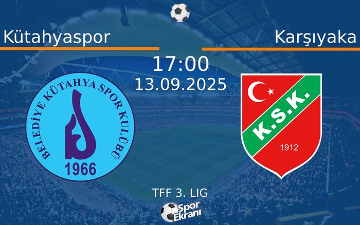 13 Eylül 2025 Kütahyaspor vs Karşıyaka maçı Hangi Kanalda Saat Kaçta Yayınlanacak?