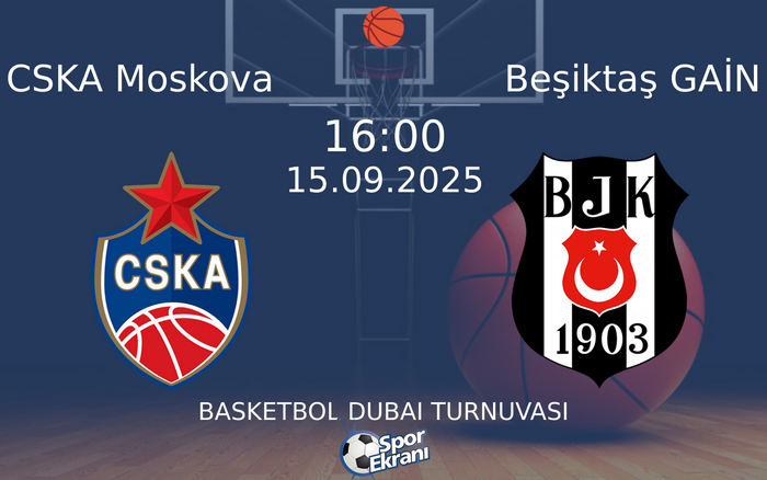 15 Eylül 2025 CSKA Moskova vs Beşiktaş GAİN maçı Hangi Kanalda Saat Kaçta Yayınlanacak? 15 Eylül 2025 CSKA Moskova vs Beşiktaş GAİN maçı Hangi Kanalda Saat Kaçta Yayınlanacak?