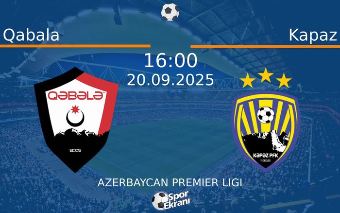 20 Eylül 2025 Qabala vs Kapaz maçı Hangi Kanalda Saat Kaçta Yayınlanacak?