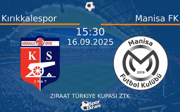 16 Eylül 2025 Kırıkkalespor vs Manisa FK maçı Hangi Kanalda Saat Kaçta Yayınlanacak? 16 Eylül 2025 Kırıkkalespor vs Manisa FK maçı Hangi Kanalda Saat Kaçta Yayınlanacak?