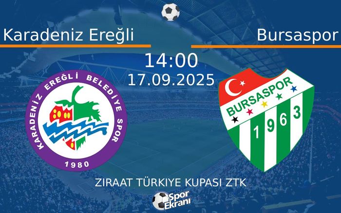 17 Eylül 2025 Karadeniz Ereğli vs Bursaspor maçı Hangi Kanalda Saat Kaçta Yayınlanacak? 17 Eylül 2025 Karadeniz Ereğli vs Bursaspor maçı Hangi Kanalda Saat Kaçta Yayınlanacak?