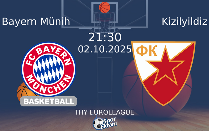 02 Ekim 2025 Bayern Münih vs Kizilyildiz maçı Hangi Kanalda Saat Kaçta Yayınlanacak? 02 Ekim 2025 Bayern Münih vs Kizilyildiz maçı Hangi Kanalda Saat Kaçta Yayınlanacak?