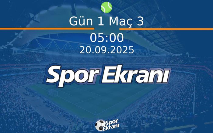 20 Eylül 2025 Tenis Laver Cup - Gün 1 Maç 3  Hangi Kanalda Saat Kaçta Yayınlanacak?