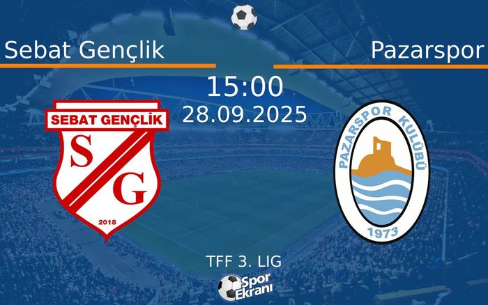 28 Eylül 2025 Sebat Gençlik vs Pazarspor maçı Hangi Kanalda Saat Kaçta Yayınlanacak?
