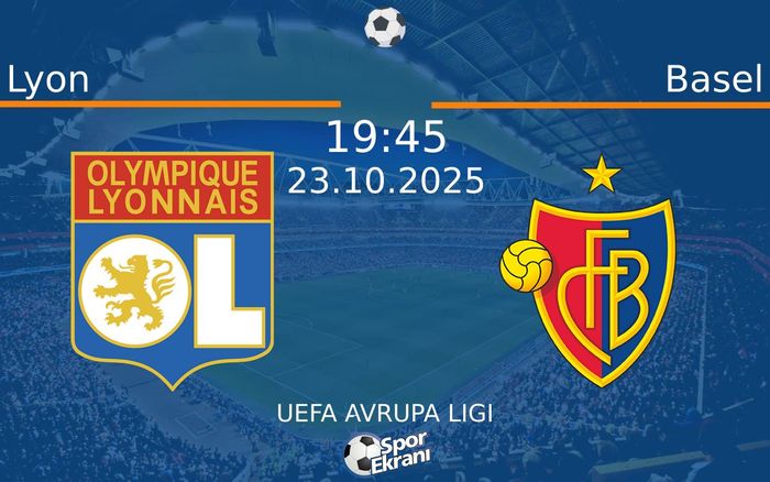 23 Ekim 2025 Lyon vs Basel maçı Hangi Kanalda Saat Kaçta Yayınlanacak? 23 Ekim 2025 Lyon vs Basel maçı Hangi Kanalda Saat Kaçta Yayınlanacak?