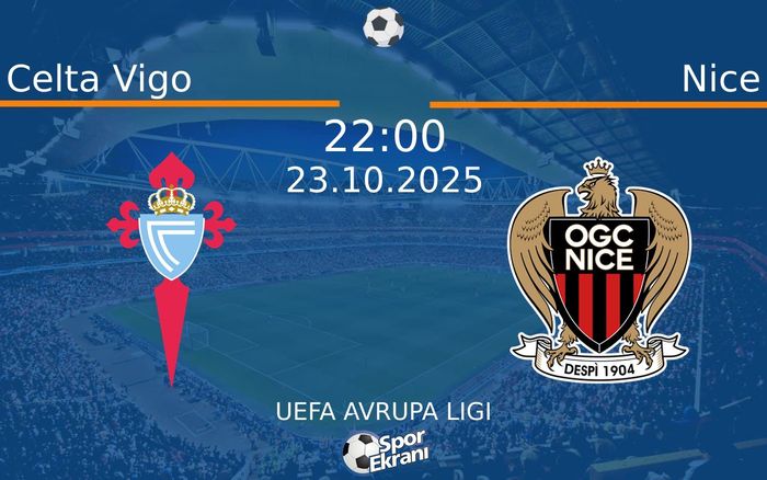 23 Ekim 2025 Celta Vigo vs Nice maçı Hangi Kanalda Saat Kaçta Yayınlanacak? 23 Ekim 2025 Celta Vigo vs Nice maçı Hangi Kanalda Saat Kaçta Yayınlanacak?
