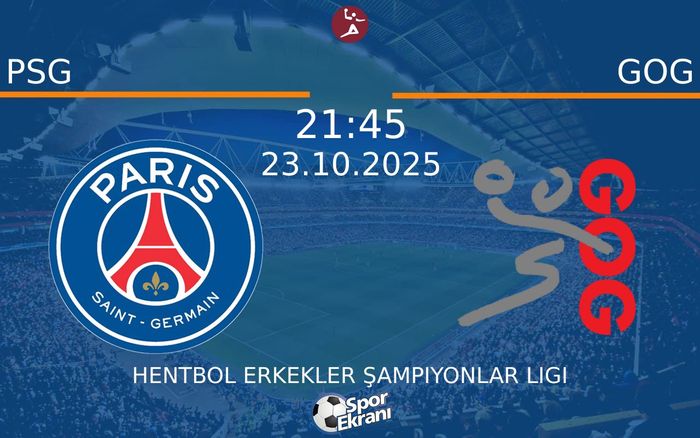 23 Ekim 2025 PSG vs GOG maçı Hangi Kanalda Saat Kaçta Yayınlanacak? 23 Ekim 2025 PSG vs GOG maçı Hangi Kanalda Saat Kaçta Yayınlanacak?