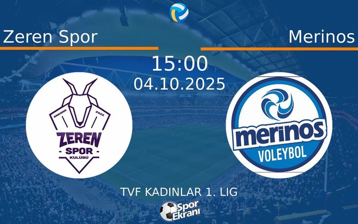 04 Ekim 2025 Zeren Spor vs Merinos maçı Hangi Kanalda Saat Kaçta Yayınlanacak? 04 Ekim 2025 Zeren Spor vs Merinos maçı Hangi Kanalda Saat Kaçta Yayınlanacak?