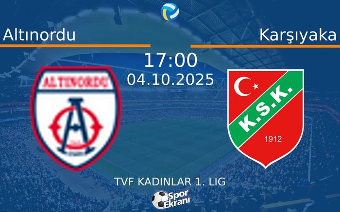 04 Ekim 2025 Altınordu vs Karşıyaka maçı Hangi Kanalda Saat Kaçta Yayınlanacak? 04 Ekim 2025 Altınordu vs Karşıyaka maçı Hangi Kanalda Saat Kaçta Yayınlanacak?