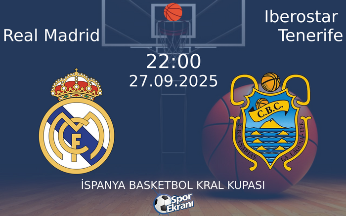 27 Eylül 2025 Real Madrid vs Iberostar Tenerife maçı Hangi Kanalda Saat Kaçta Yayınlanacak? 27 Eylül 2025 Real Madrid vs Iberostar Tenerife maçı Hangi Kanalda Saat Kaçta Yayınlanacak?