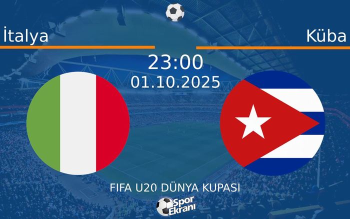 01 Ekim 2025 İtalya vs Küba maçı Hangi Kanalda Saat Kaçta Yayınlanacak? 01 Ekim 2025 İtalya vs Küba maçı Hangi Kanalda Saat Kaçta Yayınlanacak?