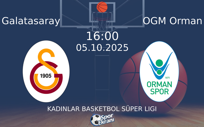 05 Ekim 2025 Galatasaray vs OGM Orman maçı Hangi Kanalda Saat Kaçta Yayınlanacak? 05 Ekim 2025 Galatasaray vs OGM Orman maçı Hangi Kanalda Saat Kaçta Yayınlanacak?