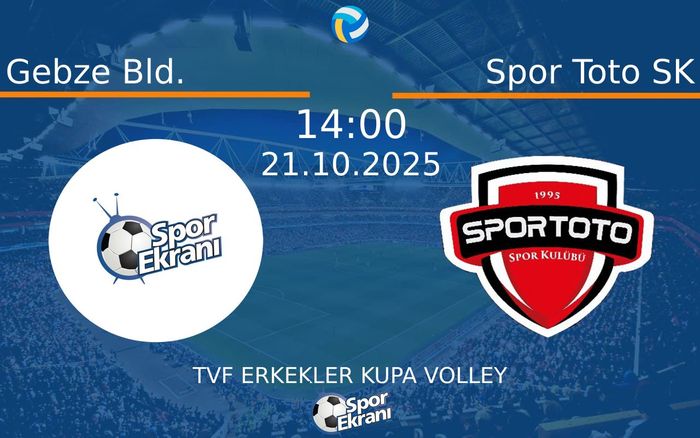 21 Ekim 2025 Gebze Bld. vs Spor Toto SK maçı Hangi Kanalda Saat Kaçta Yayınlanacak? 21 Ekim 2025 Gebze Bld. vs Spor Toto SK maçı Hangi Kanalda Saat Kaçta Yayınlanacak?