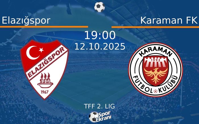 12 Ekim 2025 Elazığspor vs Karaman FK maçı Hangi Kanalda Saat Kaçta Yayınlanacak? 12 Ekim 2025 Elazığspor vs Karaman FK maçı Hangi Kanalda Saat Kaçta Yayınlanacak?