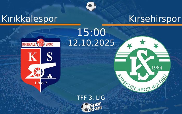 12 Ekim 2025 Kırıkkalespor vs Kırşehirspor maçı Hangi Kanalda Saat Kaçta Yayınlanacak?