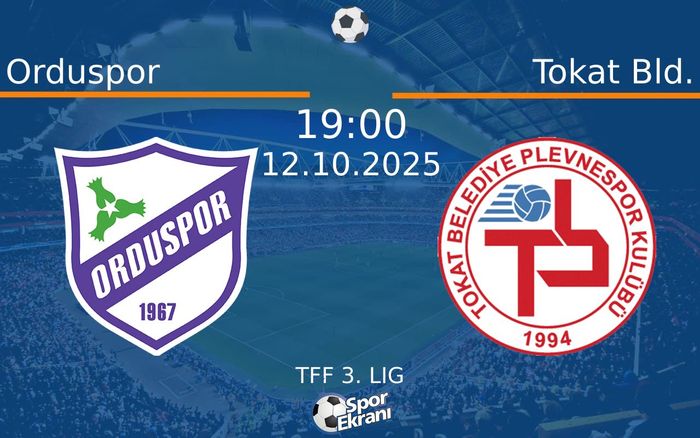 12 Ekim 2025 Orduspor vs Tokat Bld. maçı Hangi Kanalda Saat Kaçta Yayınlanacak? 12 Ekim 2025 Orduspor vs Tokat Bld. maçı Hangi Kanalda Saat Kaçta Yayınlanacak?