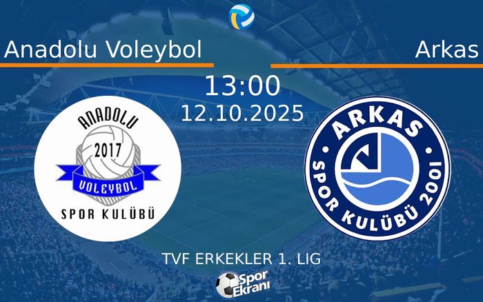 12 Ekim 2025 Anadolu Voleybol vs Arkas maçı Hangi Kanalda Saat Kaçta Yayınlanacak?