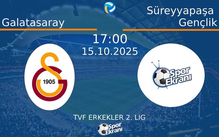 15 Ekim 2025 Galatasaray vs Süreyyapaşa Gençlik maçı Hangi Kanalda Saat Kaçta Yayınlanacak? 15 Ekim 2025 Galatasaray vs Süreyyapaşa Gençlik maçı Hangi Kanalda Saat Kaçta Yayınlanacak?