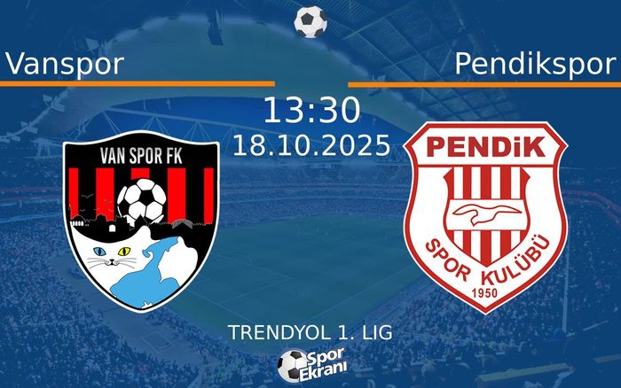 18 Ekim 2025 Vanspor vs Pendikspor maçı Hangi Kanalda Saat Kaçta Yayınlanacak? 18 Ekim 2025 Vanspor vs Pendikspor maçı Hangi Kanalda Saat Kaçta Yayınlanacak?