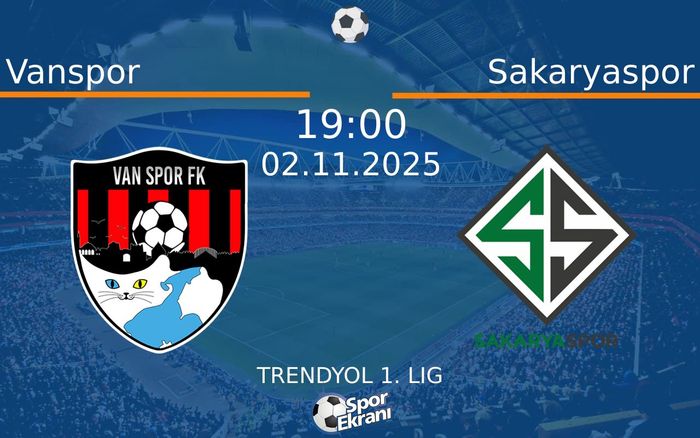 02 Kasım 2025 Vanspor vs Sakaryaspor maçı Hangi Kanalda Saat Kaçta Yayınlanacak? 02 Kasım 2025 Vanspor vs Sakaryaspor maçı Hangi Kanalda Saat Kaçta Yayınlanacak?