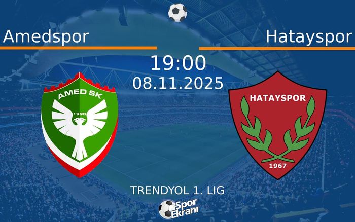 08 Kasım 2025 Amedspor vs Hatayspor maçı Hangi Kanalda Saat Kaçta Yayınlanacak? 08 Kasım 2025 Amedspor vs Hatayspor maçı Hangi Kanalda Saat Kaçta Yayınlanacak?