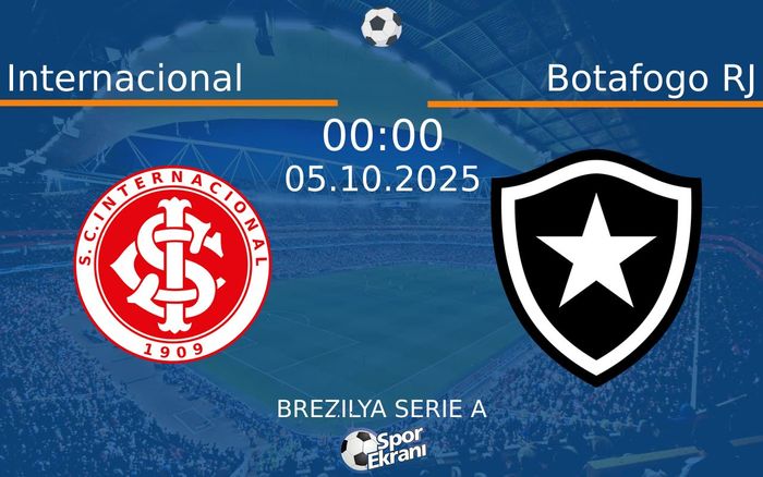05 Ekim 2025 Internacional vs Botafogo RJ maçı Hangi Kanalda Saat Kaçta Yayınlanacak? 05 Ekim 2025 Internacional vs Botafogo RJ maçı Hangi Kanalda Saat Kaçta Yayınlanacak?