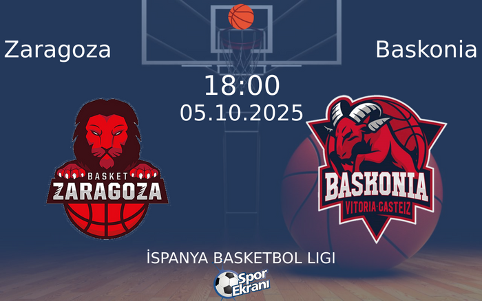 05 Ekim 2025 Zaragoza vs Baskonia maçı Hangi Kanalda Saat Kaçta Yayınlanacak? 05 Ekim 2025 Zaragoza vs Baskonia maçı Hangi Kanalda Saat Kaçta Yayınlanacak?