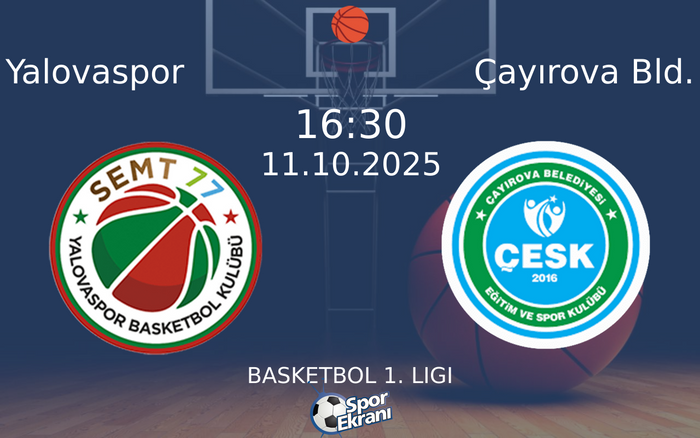 11 Ekim 2025 Yalovaspor vs Çayırova Bld. maçı Hangi Kanalda Saat Kaçta Yayınlanacak?