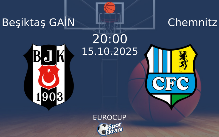 15 Ekim 2025 Beşiktaş GAİN vs Chemnitz maçı Hangi Kanalda Saat Kaçta Yayınlanacak? 15 Ekim 2025 Beşiktaş GAİN vs Chemnitz maçı Hangi Kanalda Saat Kaçta Yayınlanacak?