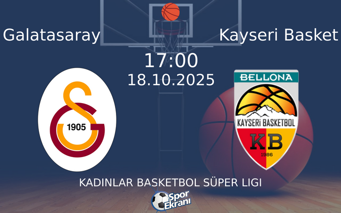 18 Ekim 2025 Galatasaray vs Kayseri Basket maçı Hangi Kanalda Saat Kaçta Yayınlanacak?