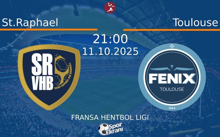 11 Ekim 2025 St.Raphael vs Toulouse maçı Hangi Kanalda Saat Kaçta Yayınlanacak? 11 Ekim 2025 St.Raphael vs Toulouse maçı Hangi Kanalda Saat Kaçta Yayınlanacak?