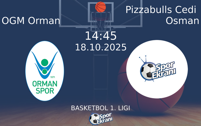 18 Ekim 2025 OGM Orman vs Pizzabulls Cedi Osman maçı Hangi Kanalda Saat Kaçta Yayınlanacak? 18 Ekim 2025 OGM Orman vs Pizzabulls Cedi Osman maçı Hangi Kanalda Saat Kaçta Yayınlanacak?