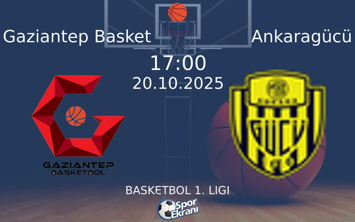 20 Ekim 2025 Gaziantep Basket vs Ankaragücü maçı Hangi Kanalda Saat Kaçta Yayınlanacak? 20 Ekim 2025 Gaziantep Basket vs Ankaragücü maçı Hangi Kanalda Saat Kaçta Yayınlanacak?