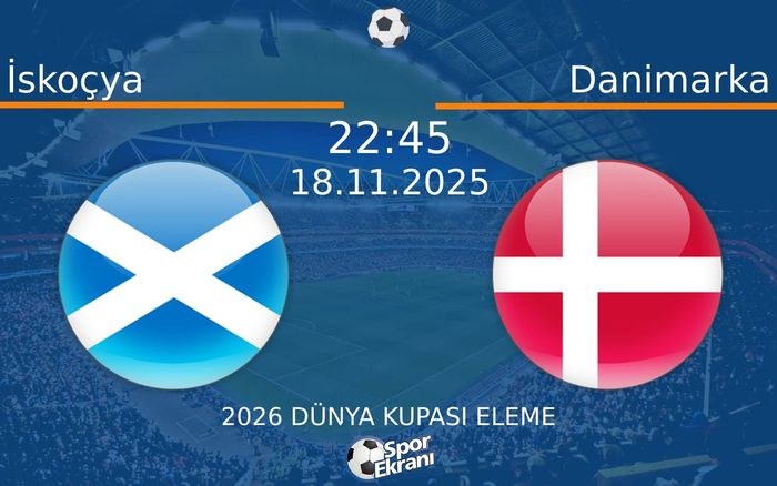 18 Kasım 2025 İskoçya vs Danimarka maçı Hangi Kanalda Saat Kaçta Yayınlanacak?