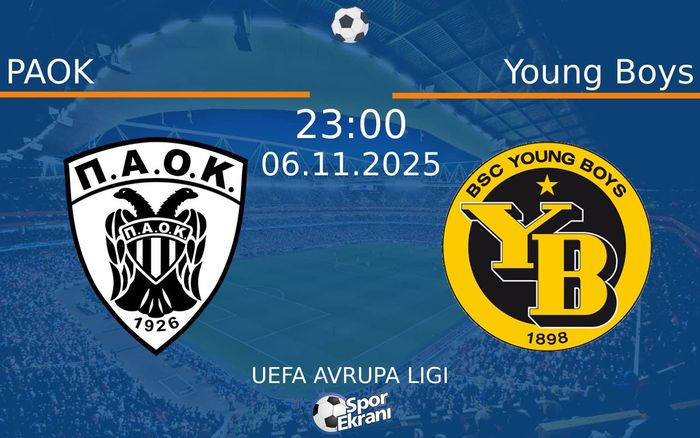 06 Kasım 2025 PAOK vs Young Boys maçı Hangi Kanalda Saat Kaçta Yayınlanacak? 06 Kasım 2025 PAOK vs Young Boys maçı Hangi Kanalda Saat Kaçta Yayınlanacak?