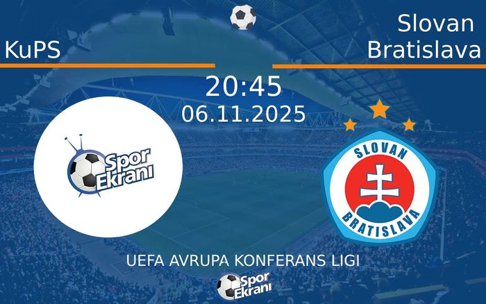 06 Kasım 2025 KuPS vs Slovan Bratislava maçı Hangi Kanalda Saat Kaçta Yayınlanacak?