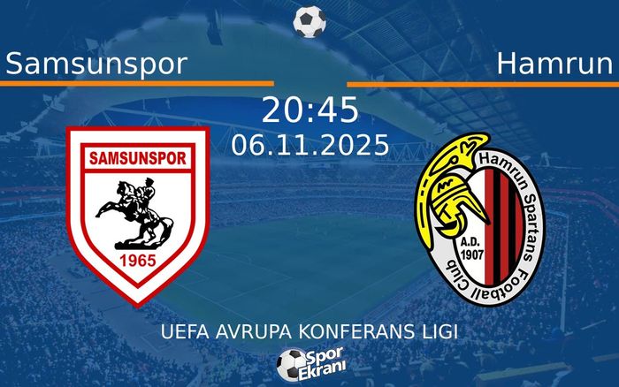 06 Kasım 2025 Samsunspor vs Hamrun maçı Hangi Kanalda Saat Kaçta Yayınlanacak? 06 Kasım 2025 Samsunspor vs Hamrun maçı Hangi Kanalda Saat Kaçta Yayınlanacak?
