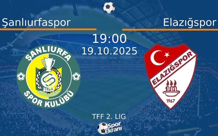 19 Ekim 2025 Şanlıurfaspor vs Elazığspor maçı Hangi Kanalda Saat Kaçta Yayınlanacak? 19 Ekim 2025 Şanlıurfaspor vs Elazığspor maçı Hangi Kanalda Saat Kaçta Yayınlanacak?